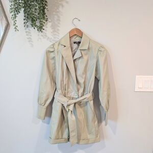 Seven For All Mankind Women's Sage Green Belted Romper Xs